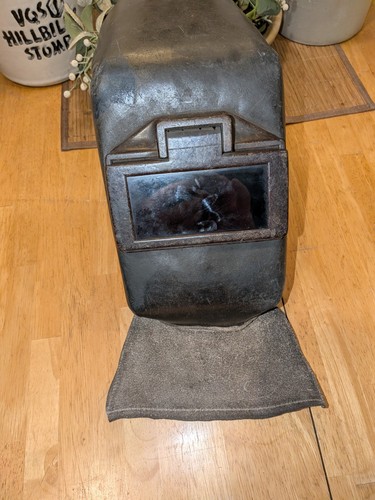 Vintage welding helmet with - welding,